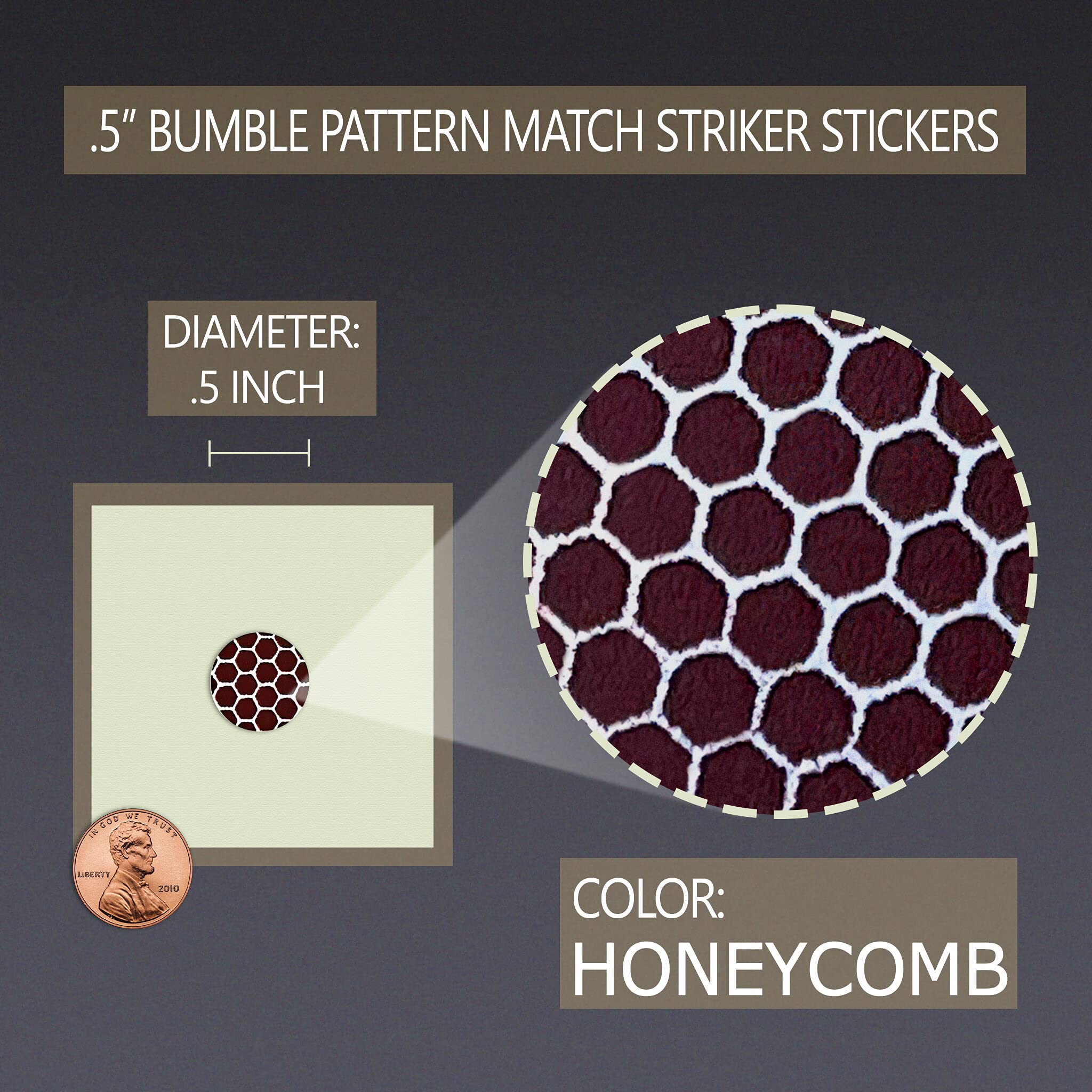 .75" Circle Bumble Striker Stickers - Set of 50
