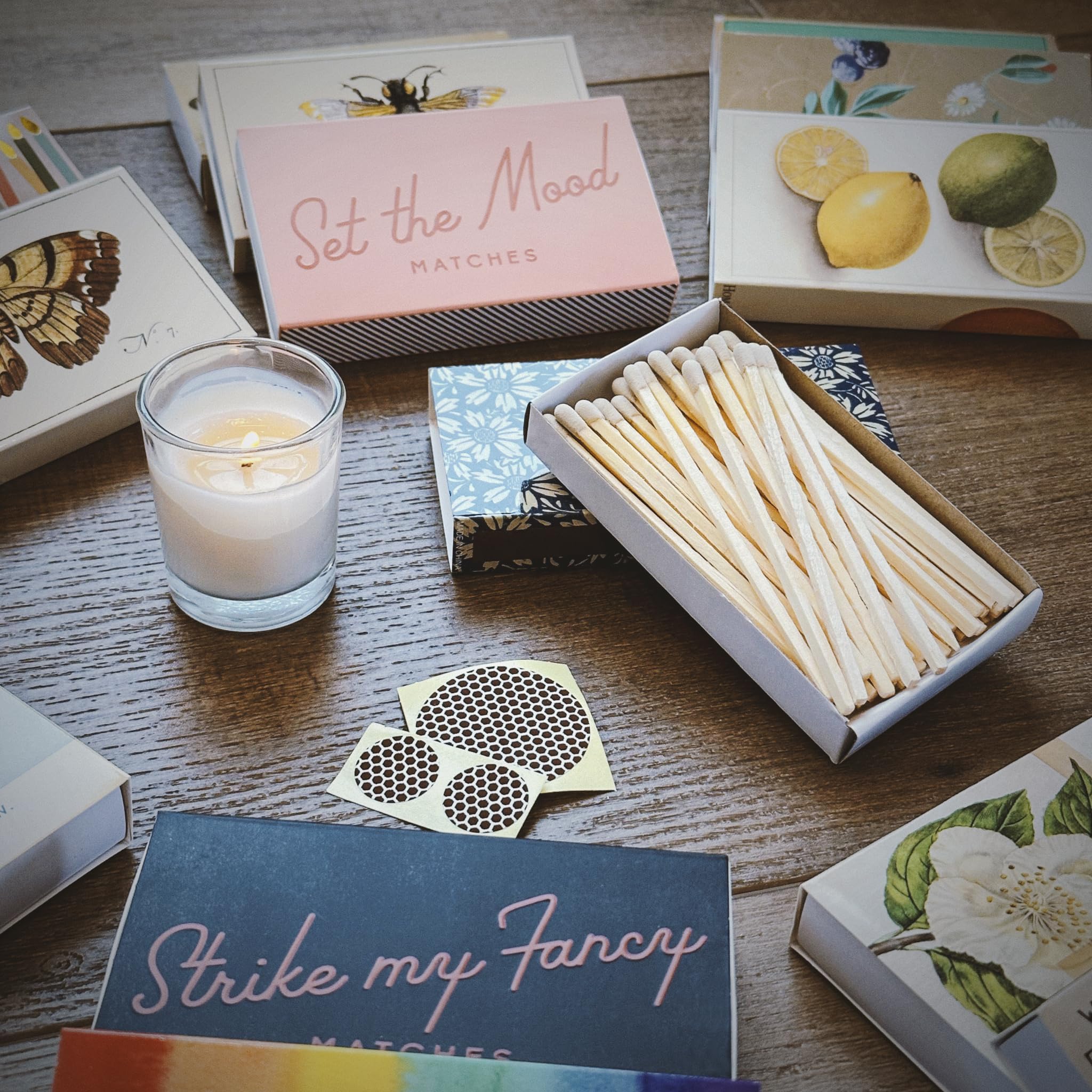 Set of 2 Birthday Wishes Matchboxes with 4" Matches