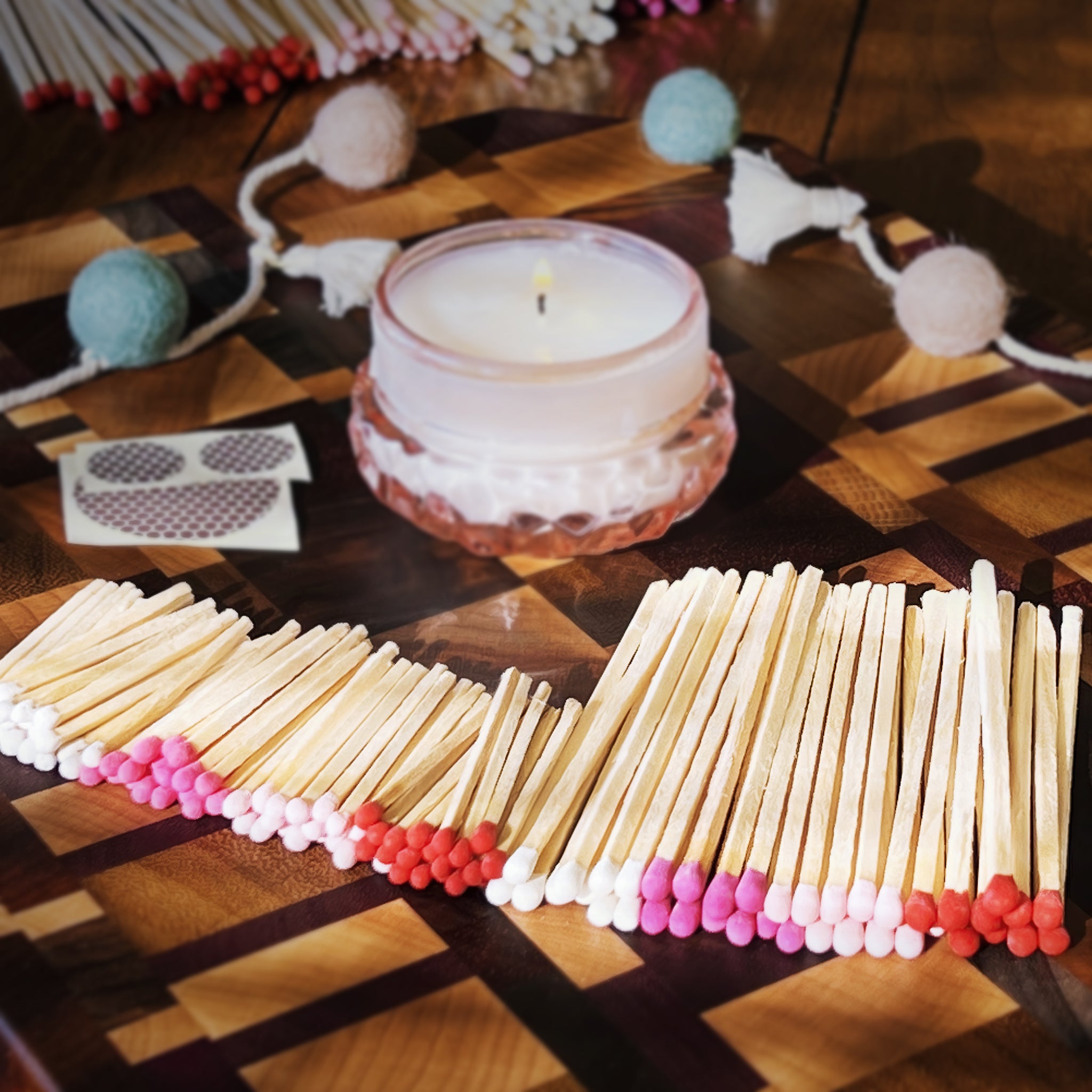 2” Cherry Red Tip Safety Matches - 100 Matchsticks